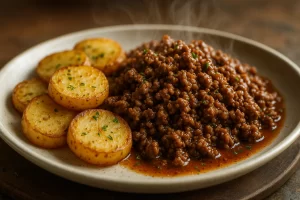 Hearty Ground Beef with Potatoes – A Comforting One-Pan Wonder